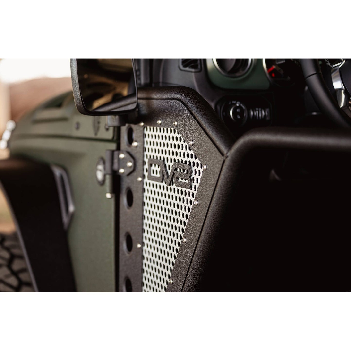 DV8 OFF-ROAD | 2018 2025 Jeep Wrangler JL JLU Gladiator JT Front Rock Doors  | RDJL-01F