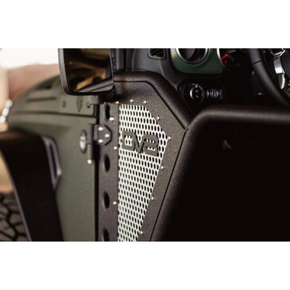 DV8 OFF-ROAD | 2018 2025 Jeep Wrangler JL JLU Gladiator JT Front Rock Doors  | RDJL-01F