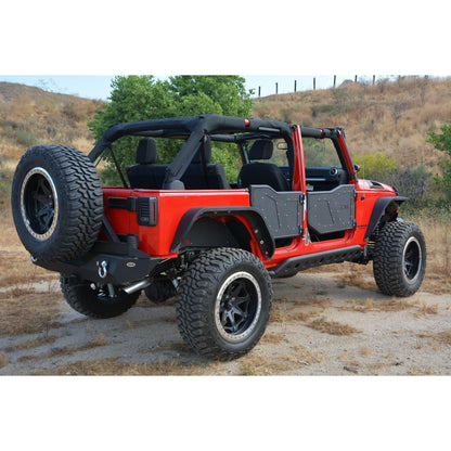 DV8 OFF-ROAD | 2007 2018 Jeep Wrangler JKU Rear Rock Doors  | RDSTTB-01R