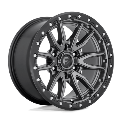 FUEL D680 REBEL Matte Gunmetal Black Bead Ring