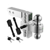 RHINO USA 6IN HEAVY DUTY DROP HITCH - 2IN SILVER RG-HTDROP2-SVR