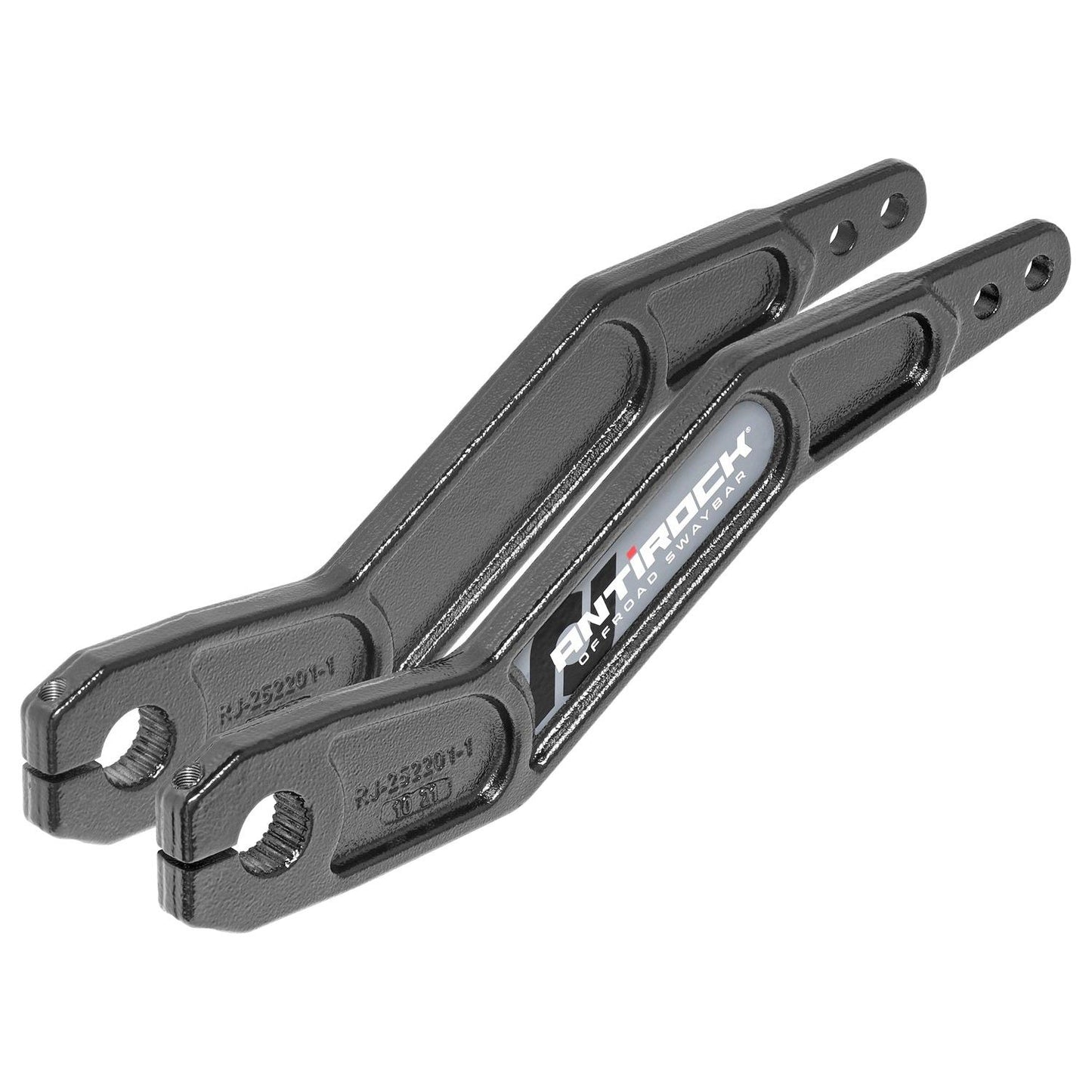 ROCKJOCK Antirock Forged Chromoly Sway Bar Arm; 2 Link Mounting Holes; Jt Gladiator Rear; Incl. Sticker; Pair I RJ-252201-101