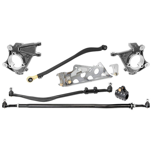 ROCKJOCK 07-18 Wrangler (Ram Assist) High Steer Knuckle Kit I RJ-430000-101