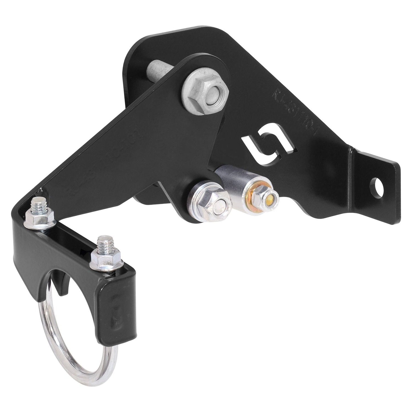 ROCKJOCK 07-18 Wrangler (Jk Trac Bar) High Steer Trac Bar & Steering Stabilizer Shock Relocation BracketI RJ-431110-103