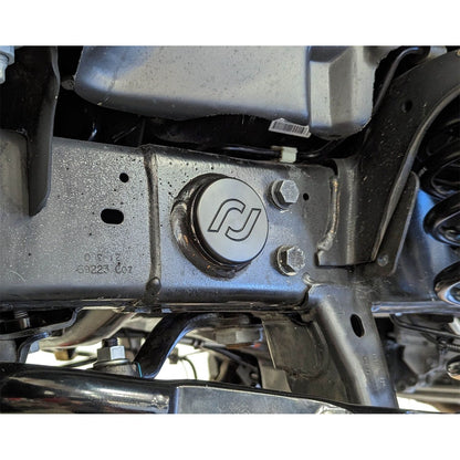 ROCKJOCK 18-C Wrangler/20-C Gladiator Frame Tube Plugs Frame Front Cnc Machined Black DelI RJ-600000-101