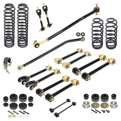 ROCKJOCK 96-99 Wrangler Pro Edition Johnny Joint Suspension System 4 In. Lift    I RJ-TJ0001-101