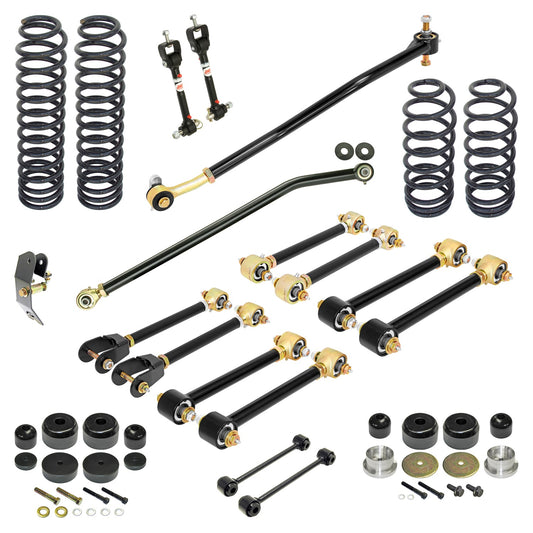 ROCKJOCK 96-99 Wrangler Pro Edition Johnny Joint Suspension System 4 In. Lift    I RJ-TJ0001-101