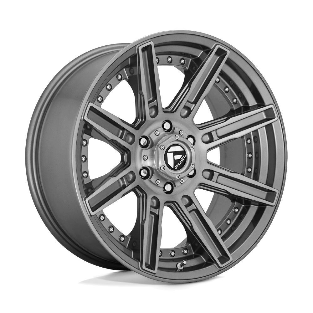 FUEL D710 ROGUE PLATINUM Brushed Gun Metal Tinted Clear