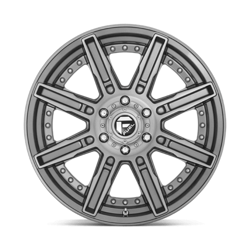 FUEL D710 ROGUE PLATINUM Brushed Gun Metal Tinted Clear