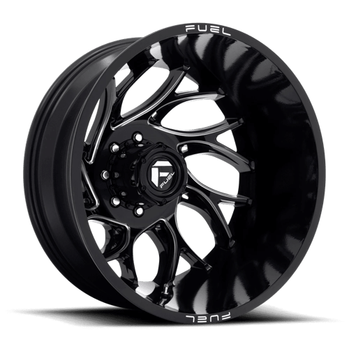 FUEL D741 RUNNER Gloss Black Milled