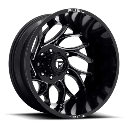 FUEL D741 RUNNER Gloss Black Milled