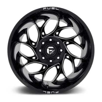 FUEL D741 RUNNER Gloss Black Milled