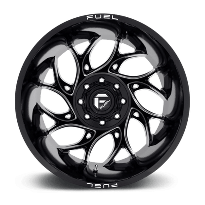 FUEL D741 RUNNER Gloss Black Milled