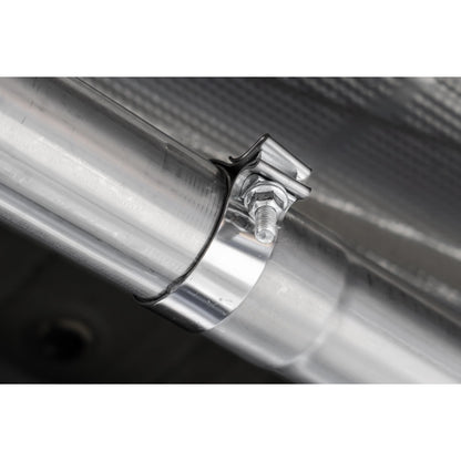 MBRP | 3.0 inch Cat-Back 2.5 inch Dual Split Rear Quad Carbon Fiber Tips 4.0 inch OD Dual Out 19-up Silverado/Sierra 1500  | S50043CF