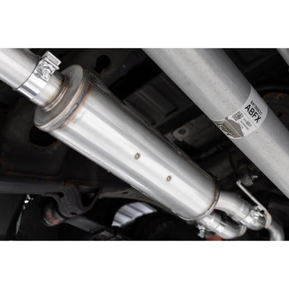 MBRP | 3.0 inch Cat-Back 2.5 inch Dual Split Rear Quad Carbon Fiber Tips 4.0 inch OD Dual Out 19-up Silverado/Sierra 1500  | S50043CF