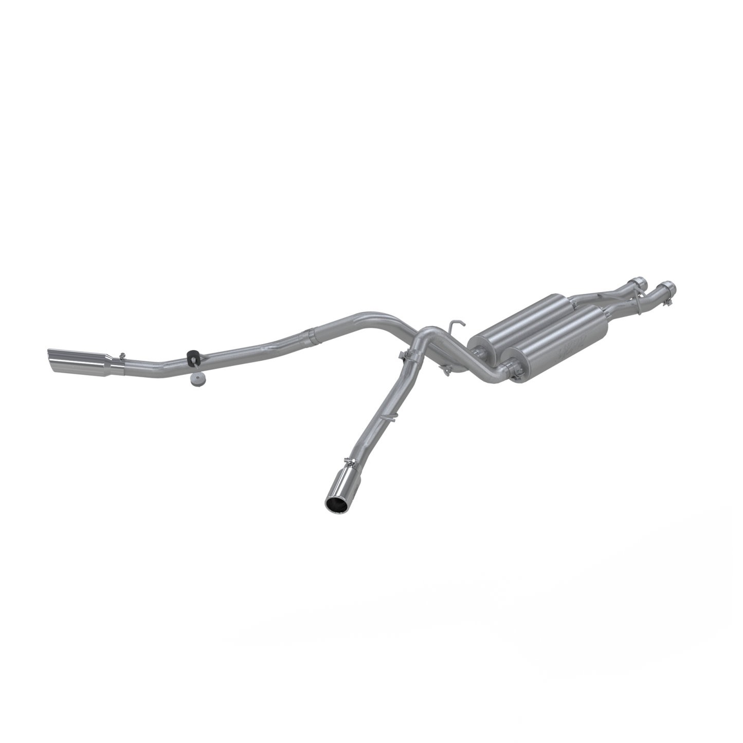 MBRP | Cat Back Exhaust System Dual Split Side T409 Stainless Steel For 01-06 Silverado/Sierra 1500 HD Classic 6.0L Crew Cab/Short Bed  | S5008409