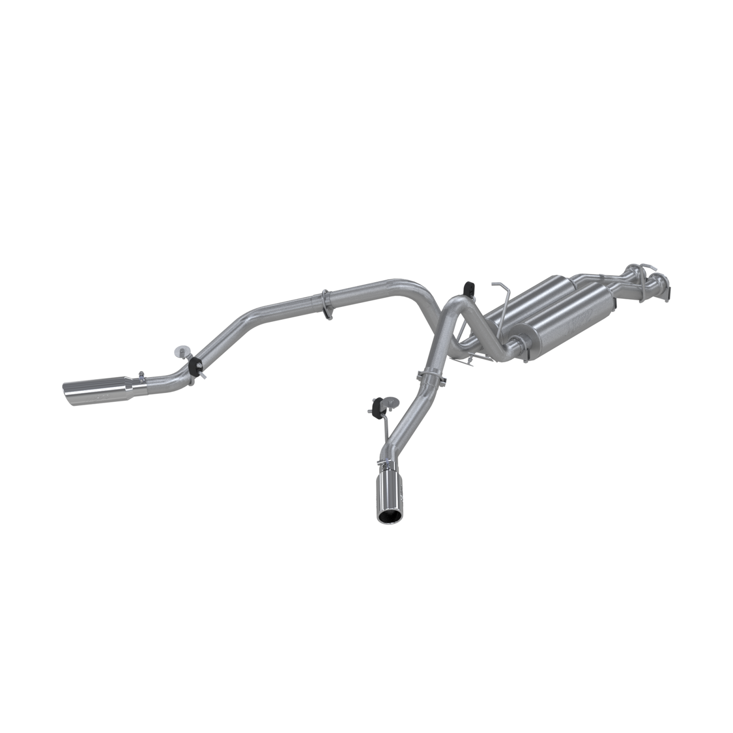 MBRP | Chevrolet /GMC Cat Back Exhaust System Dual Split Side Armor Lite For 01-06 Chevrolet/GMC 2500 HD 6.0L CC-SB and 07 2500HD Classic 6.0L CC-SB | S5012AL
