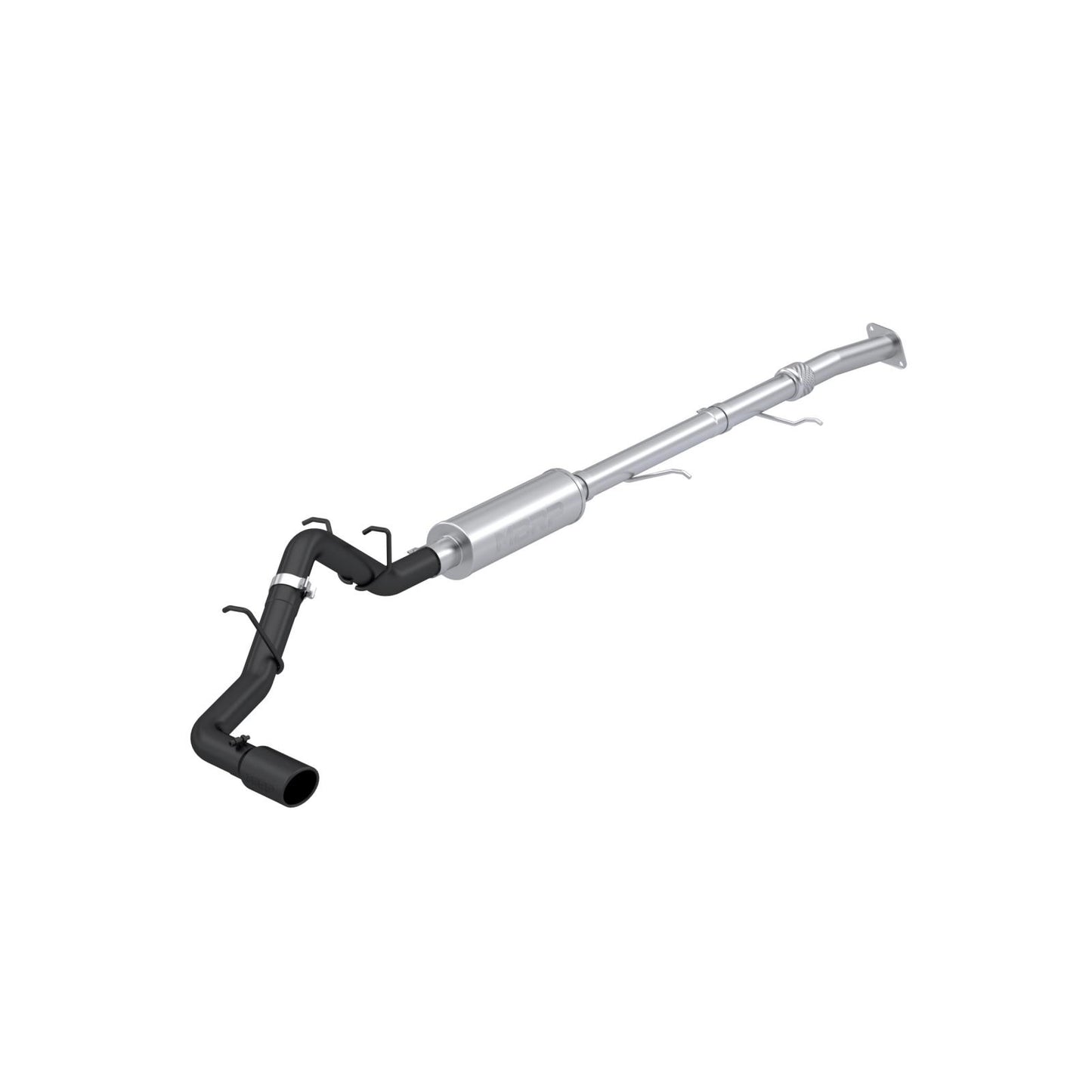 MBRP | 2023-Up Colorado/Canyon 2.7L Black-Coated Aluminized Steel 3 Inch Cat-Back Exhaust Single Side Exit with Tip Armor BLK  | S5015BLK
