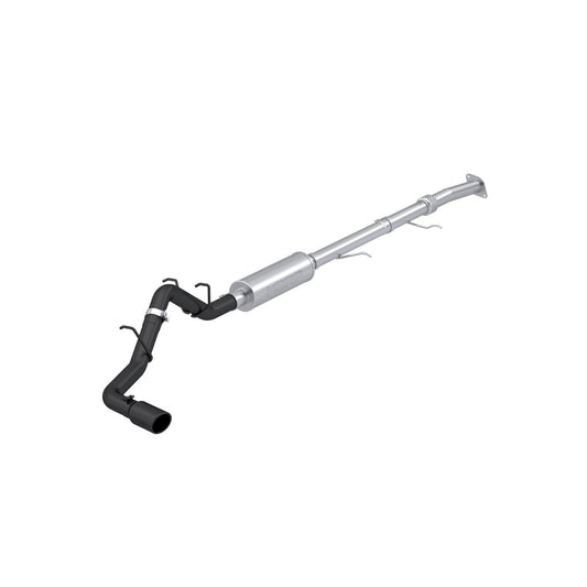 MBRP | 2023-Up Colorado/Canyon 2.7L Black-Coated Aluminized Steel 3 Inch Cat-Back Exhaust Single Side Exit with Tip Armor BLK  | S5015BLK