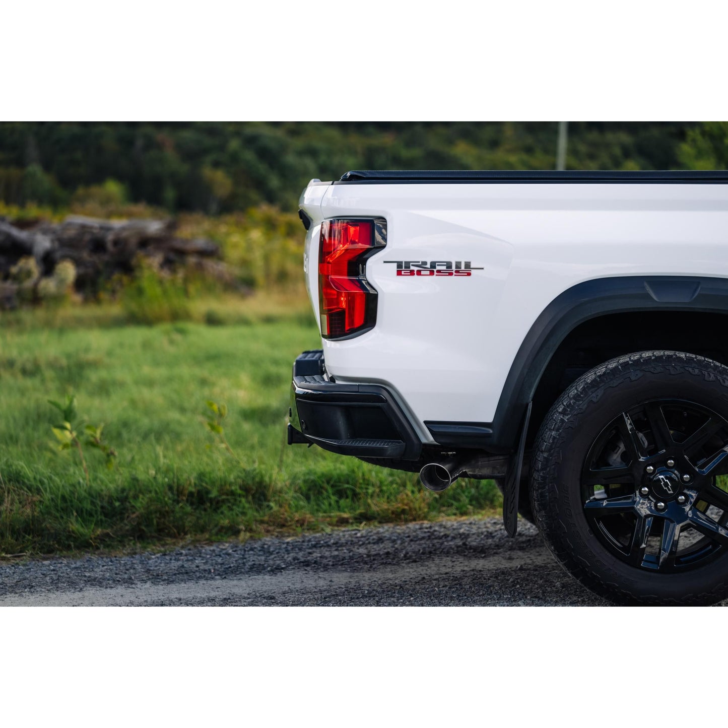 MBRP | 2023-Up Colorado/Canyon 2.7L Black-Coated Aluminized Steel 3 Inch Cat-Back Exhaust Single Side Exit with Tip Armor BLK  | S5015BLK