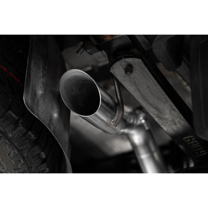 MBRP | 2023-Up Chevrolet/GMC Colorado/Canyon 2.7L Aluminized Steel 3 Inch Cat-Back Exhaust Single High Clearance Rear Exit Armor Lite  | S5017AL