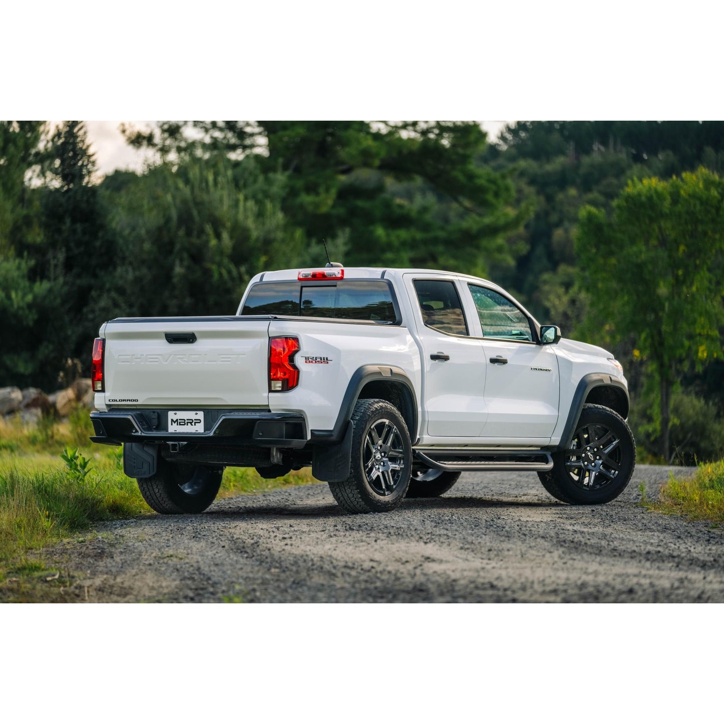 MBRP | 2023-Up Chevrolet/GMC Colorado/Canyon 2.7L Aluminized Steel 3 Inch Cat-Back Exhaust Single High Clearance Rear Exit Armor Lite  | S5017AL
