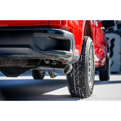 MBRP | 2019-Present Silverado/Sierra 1500 2.7L T304 Stainless Steel 3 Inch Cat-Back, Single Side Exit, Armor Pro  | S5019304