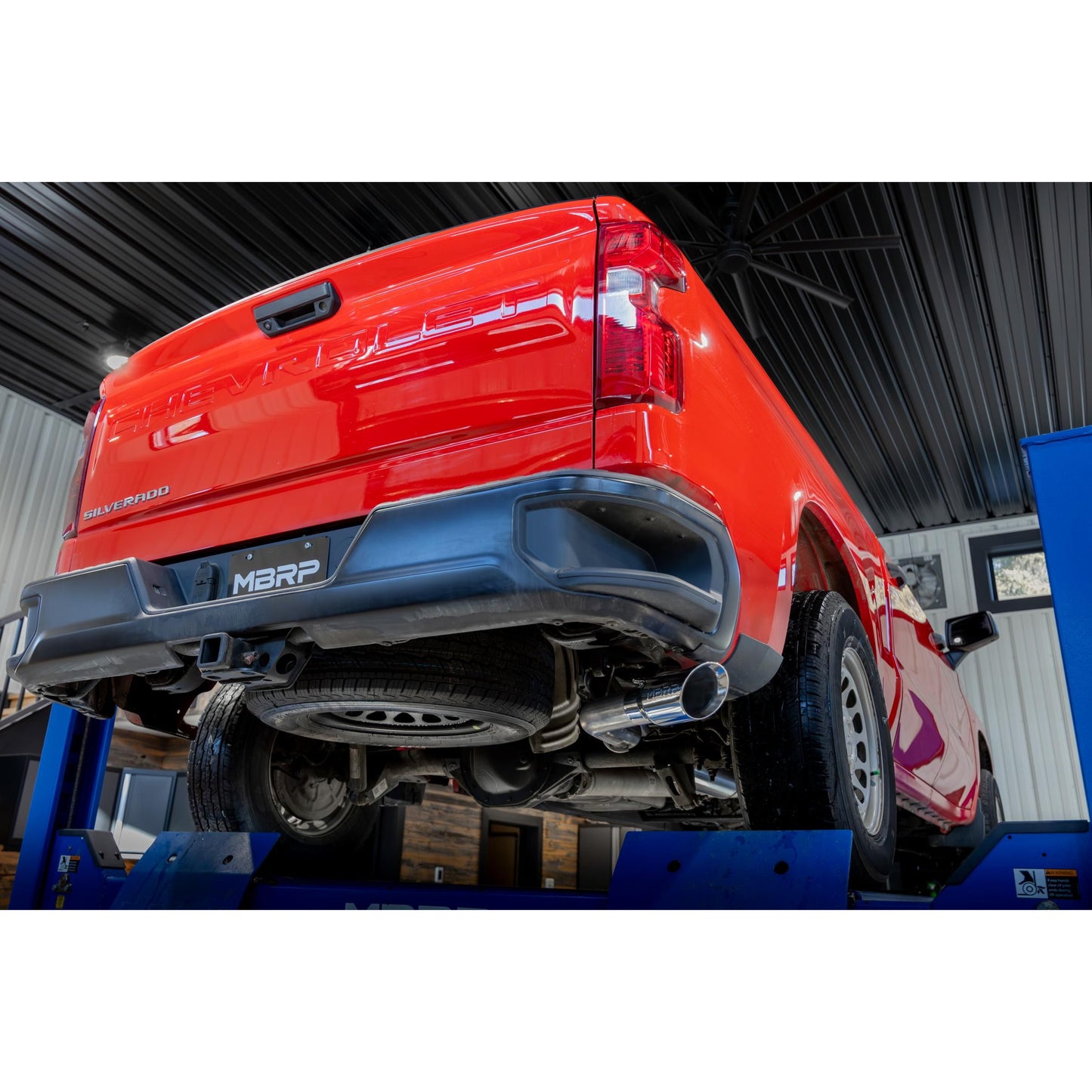 MBRP | 2019-Present Silverado/Sierra 1500 2.7L T304 Stainless Steel 3 Inch Cat-Back, Single Side Exit, Armor Pro  | S5019304