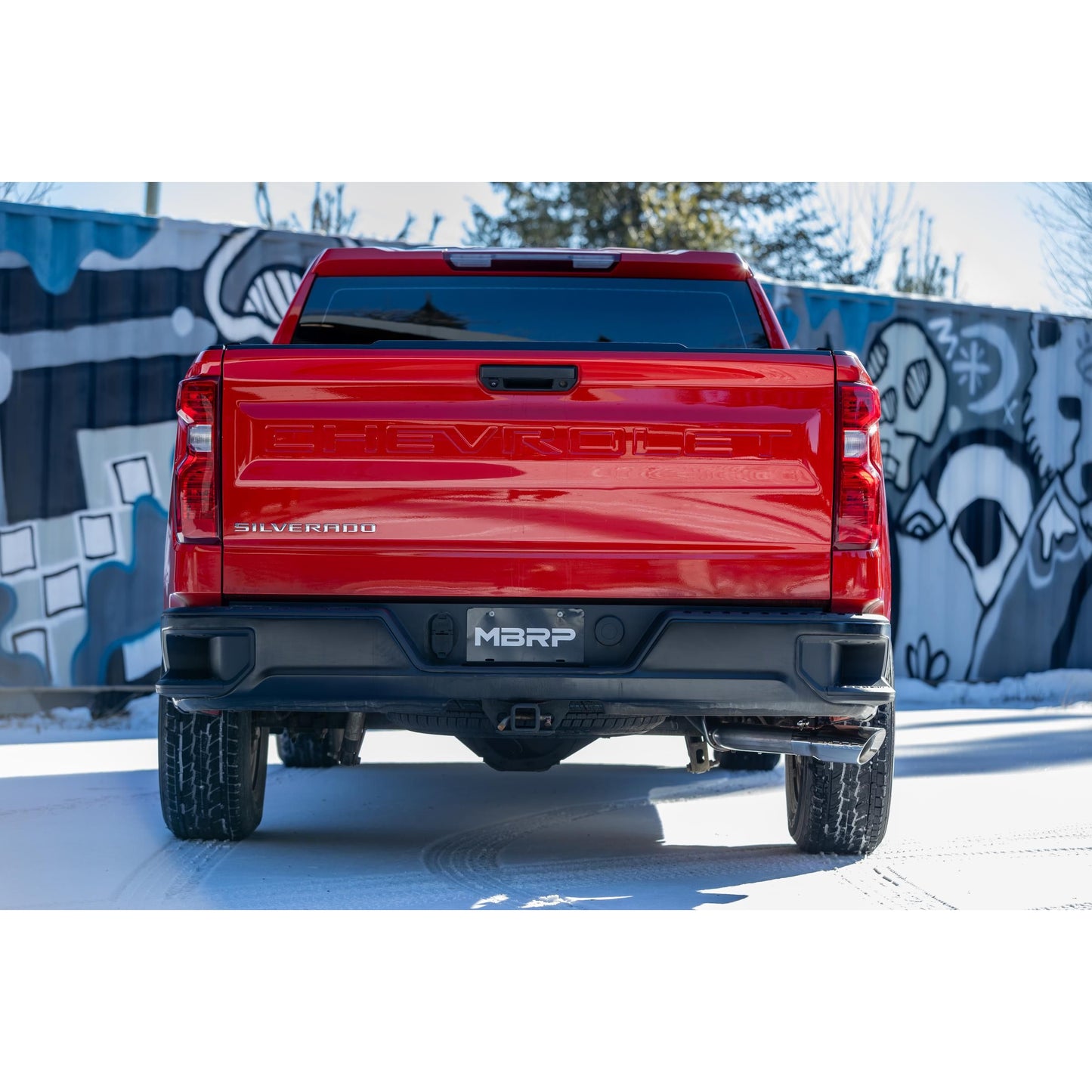 MBRP | 2019-Present Silverado/Sierra 1500 2.7L Aluminized Steel 3 Inch Cat-Back Single Side Exit Armor Lite  | S5019AL