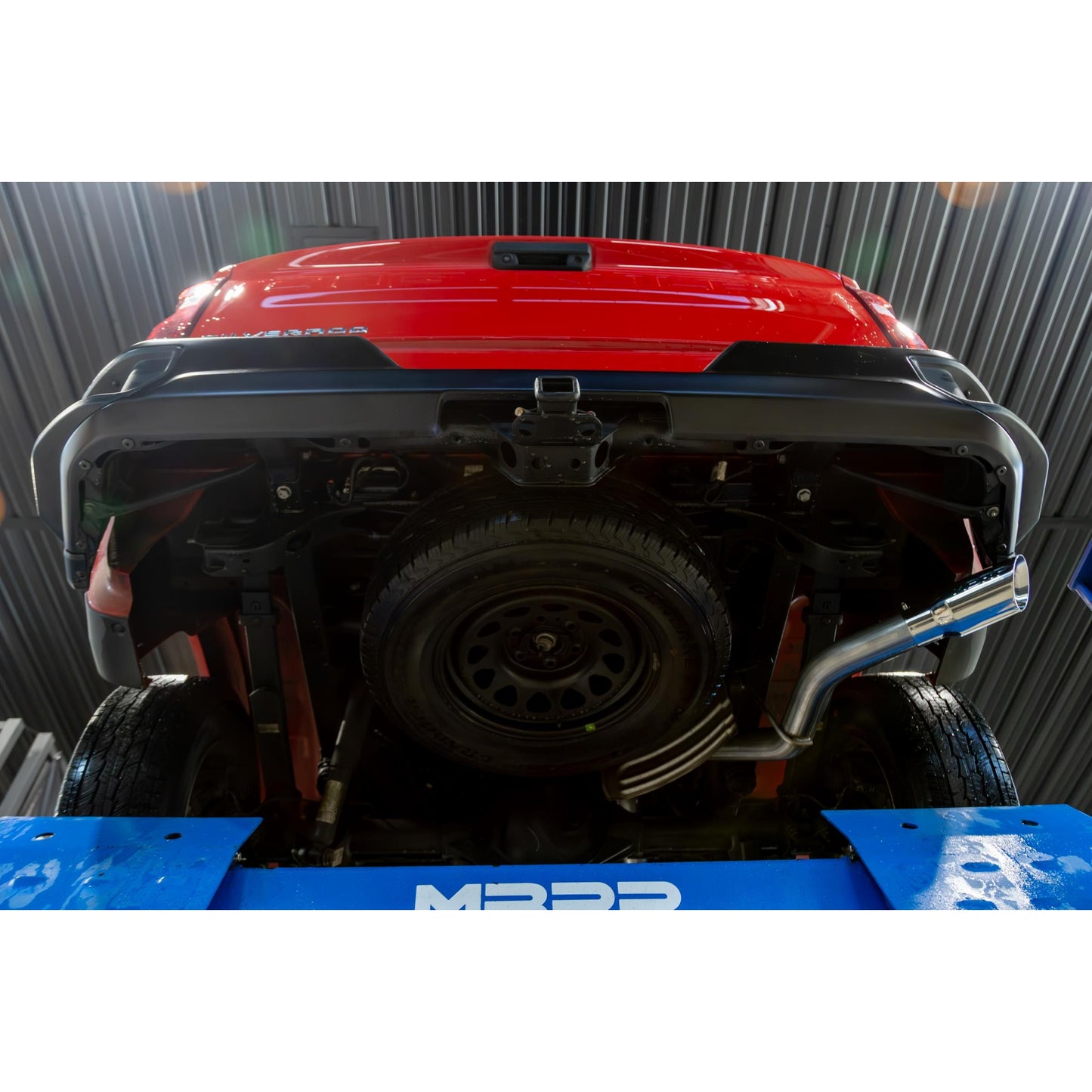 MBRP | 2019-Present Silverado/Sierra 1500 2.7L Aluminized Steel 3 Inch Cat-Back Single Side Exit Armor Lite  | S5019AL
