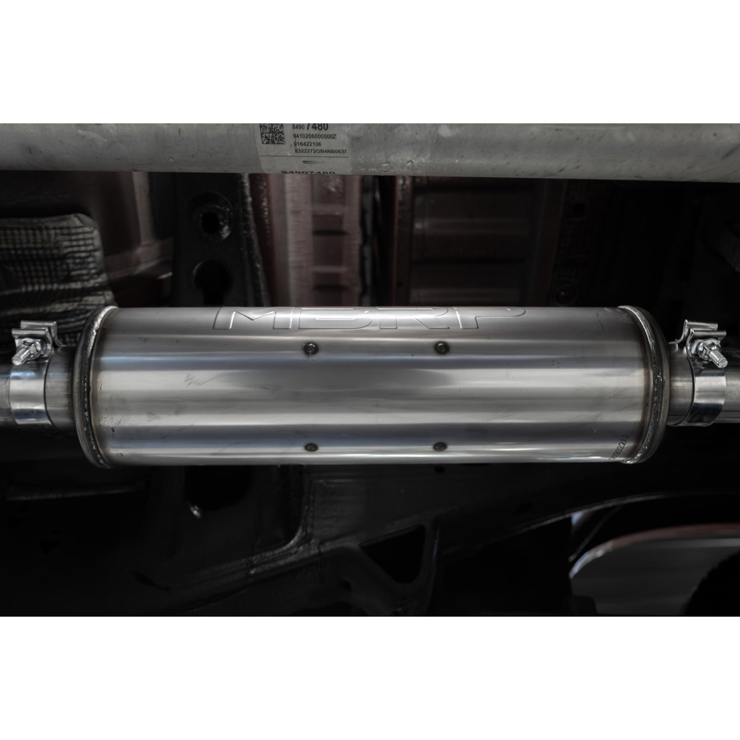 MBRP | 2019-Present Silverado/Sierra 1500 2.7L Black-Coated Aluminized Steel 3 Inch Cat-Back Single Side Exit Armor BLK  | S5019BLK