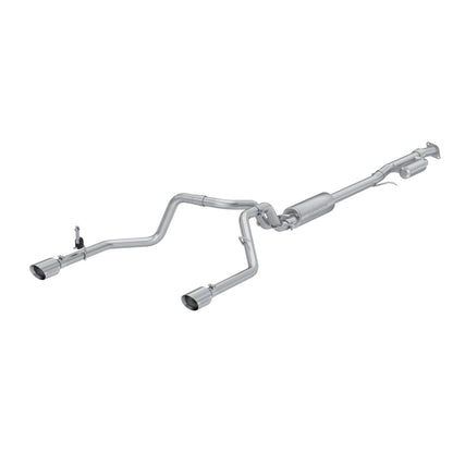 MBRP | 2019-Up Silverado/Sierra 1500 2.7L Armor Pro T304 Stainless Steel 3 Inch Cat-Back, 2.5 Inch Dual Split Rear Exit  | S5021304