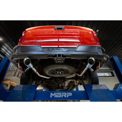 MBRP | 2019-Up Silverado/Sierra 1500 2.7L Armor Pro T304 Stainless Steel 3 Inch Cat-Back, 2.5 Inch Dual Split Rear Exit  | S5021304