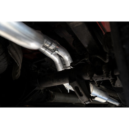 MBRP | 2019-Up Silverado/Sierra 1500 2.7L Armor Pro T304 Stainless Steel 3 Inch Cat-Back, 2.5 Inch Dual Split Rear Exit  | S5021304