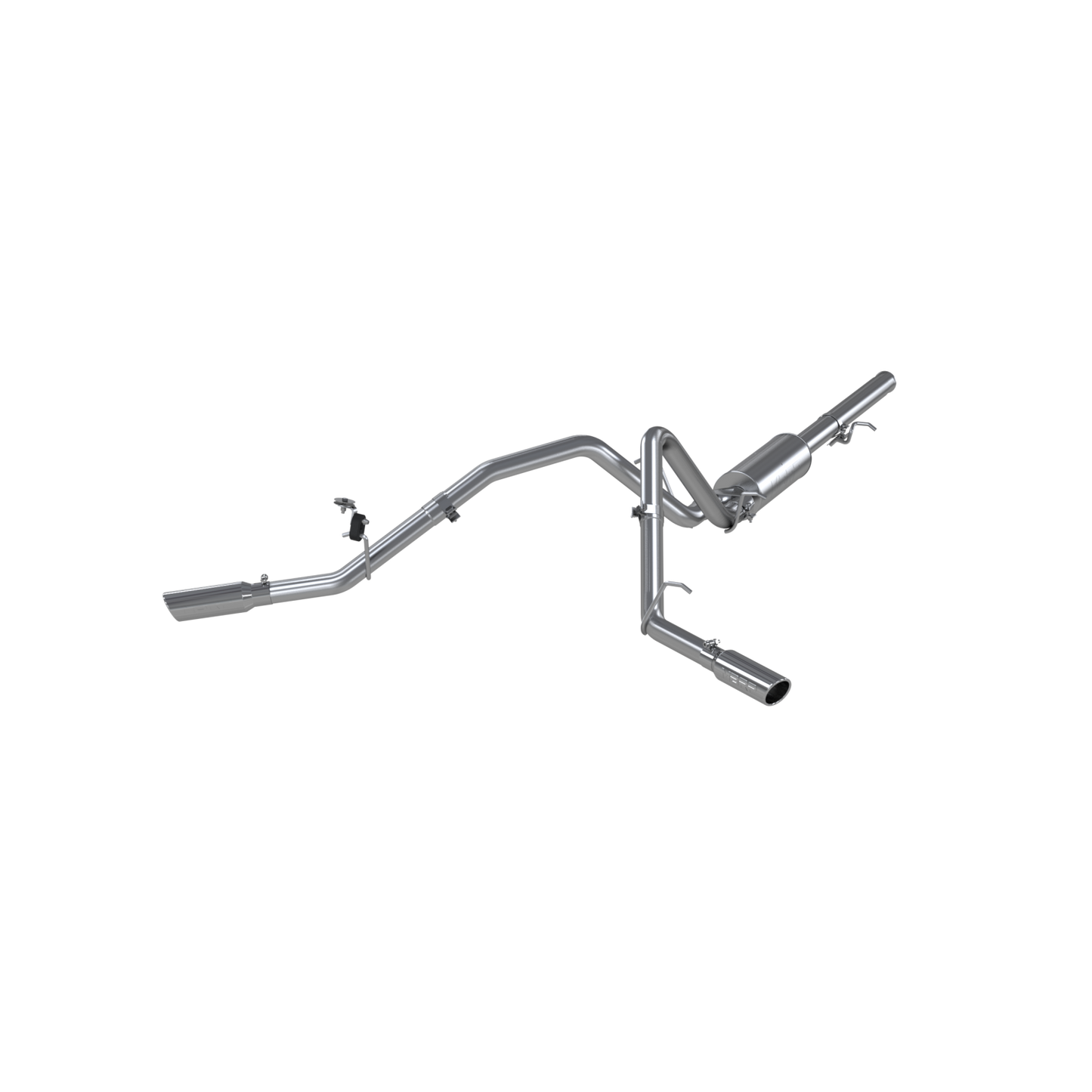 MBRP | Cat Back Exhaust System Dual Split Side Aluminized Steel For 09-13 Silverado/Sierra 1500 4.8/5.3/6.0L  | S5056AL