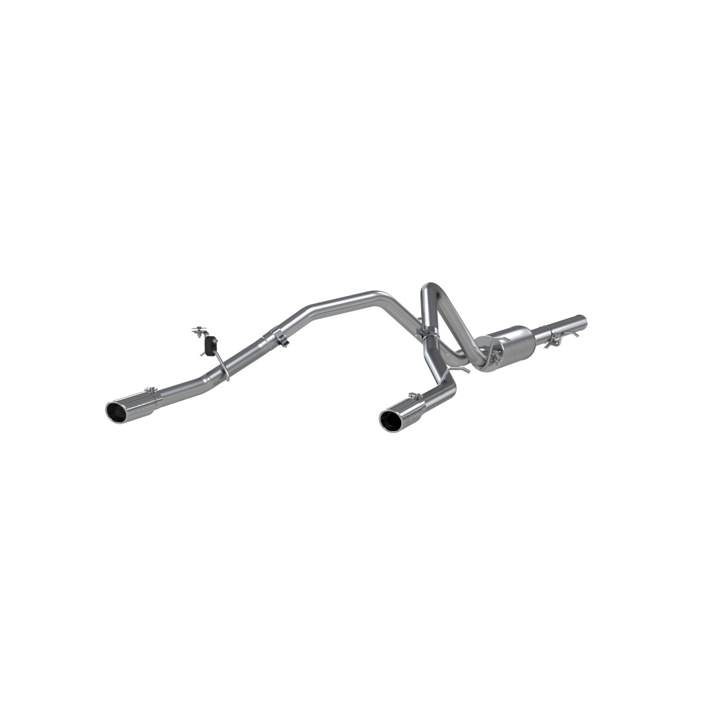 MBRP | Cat Back Exhaust System Dual Split Rear Aluminized Steel For 09-13 Silverado/Sierra 1500 4.8/5.3/6.0L RC/Extended Cab/Crew Cab  | S5058AL