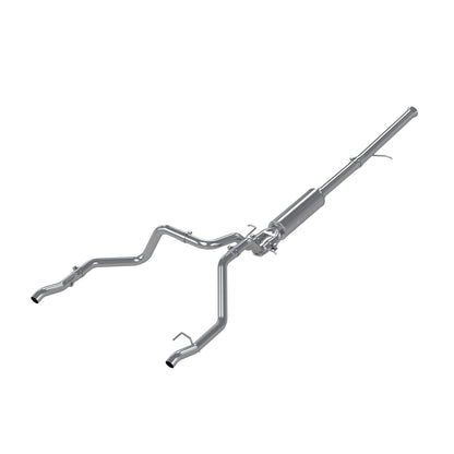 MBRP | 2.5 Inch Cat Back Exhaust System For 19-up Silverado/Sierra 1500 6.2L, 2022 Silverado LTD/ Sierra Limited 6.2L Dual Rear 304 Stainless Steel  | S5065304