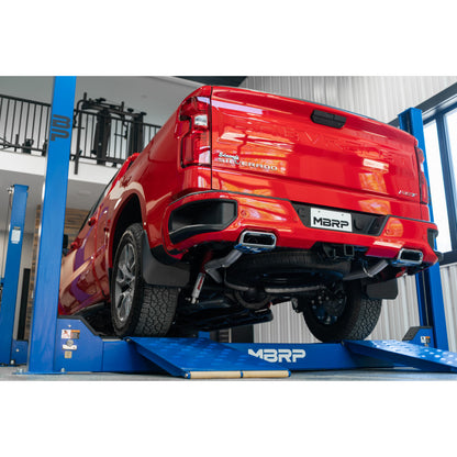 MBRP | 2.5 Inch Cat Back Exhaust System For 19-up Silverado/Sierra 1500 6.2L, 2022 Silverado LTD/ Sierra Limited 6.2L Dual Rear Aluminized Steel  | S5065AL