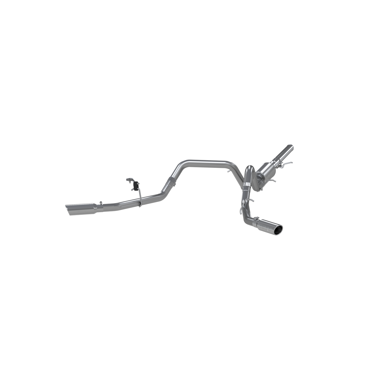 MBRP | 3 Inch Cat Back Exhaust System Dual Split Side Aluminized Steel For 14-18 Silverado/Sierra 1500  | S5082AL