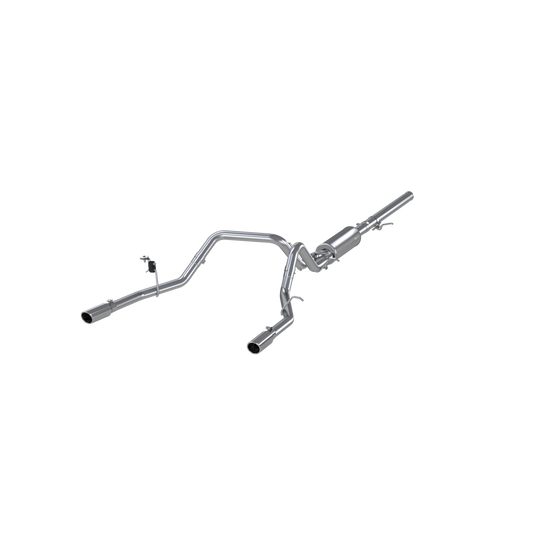 MBRP | 3 Inch Cat Back Exhaust System Dual Split Rear T409 Stainless Steel For 14-18 Silverado/Sierra 1500  | S5084409