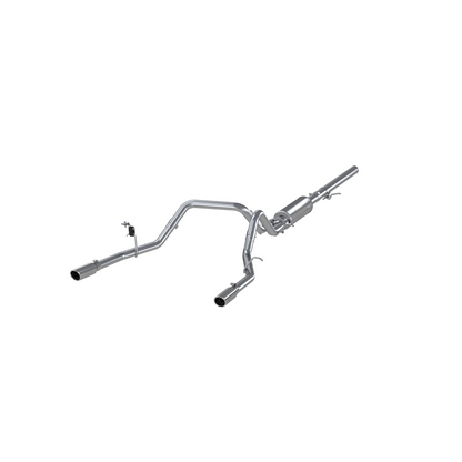 MBRP | 3 Inch Cat Back Exhaust System Dual Split Rear For 14-18 Silverado/Sierra 1500 Aluminized Steel  | S5084AL