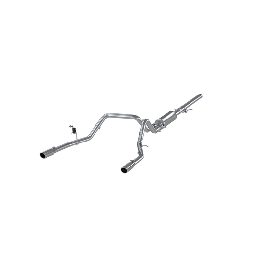 MBRP | 3 Inch Cat Back Exhaust System Dual Split Rear For 14-18 Silverado/Sierra 1500 Aluminized Steel  | S5084AL