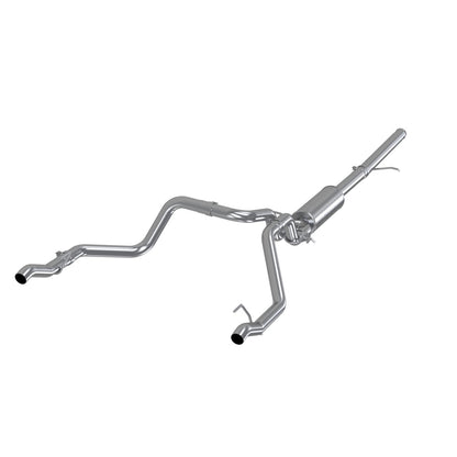 MBRP | 2.5 Inch Cat Back Exhaust System For 19-Up Silverado/Sierra 1500 5.3L and 2022 Silverado LTD/ Sierra Limited 5.3L Dual Rear 304 Stainless Steel  | S5085304