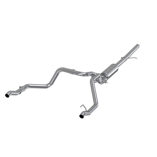 MBRP | 2.5 Inch Cat Back Exhaust System For 19-Up Silverado/Sierra 1500 5.3L and 2022 Silverado LTD/ Sierra Limited 5.3L Dual Rear 304 Stainless Steel  | S5085304