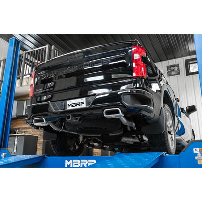 MBRP | 2.5 Inch Cat Back Exhaust System For 19-Up Silverado/Sierra 1500 5.3L and 2022 Silverado LTD/ Sierra Limited 5.3L Dual Rear 304 Stainless Steel  | S5085304