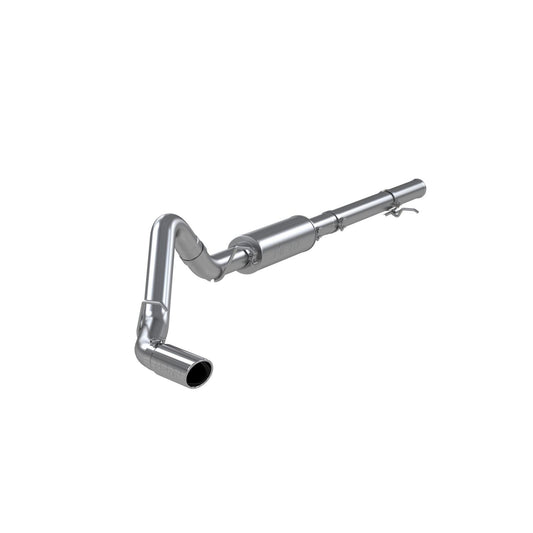 MBRP | 3 1/2 Inch Cat Back Exhaust System Single Side Exit For 14-18 Silverado/Sierra 1500 6.2L V8 1 Piece Driveshaft Only Aluminized Steel  | S5086AL
