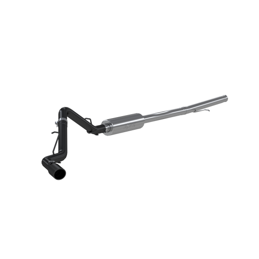 MBRP | Silverado/Sierra 3 Inch Cat Back Exhaust System Single Side Armor BLK For 19-Up Silverado/Sierra 1500 4.3L, 5.3L, 2022 Silverado LTD/ Sierra Limited 5.3L  | S5087BLK