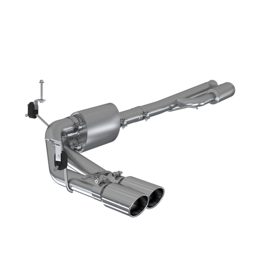 MBRP | 3 Inch Cat Back Exhaust System Pre-Axle Dual Outlet Aluminized Steel For 19-Up Silverado/Sierra 1500, 2022 Silverado LTD/ Sierra Limited 5.3L  | S5092AL