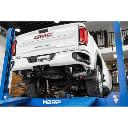 MBRP |  4 Inch Cat Back Exhaust System Single Side Exit 20-Up Silverado/Sierra 2500/3500 HD 6.6L V8 Armor Lite  | S5093AL