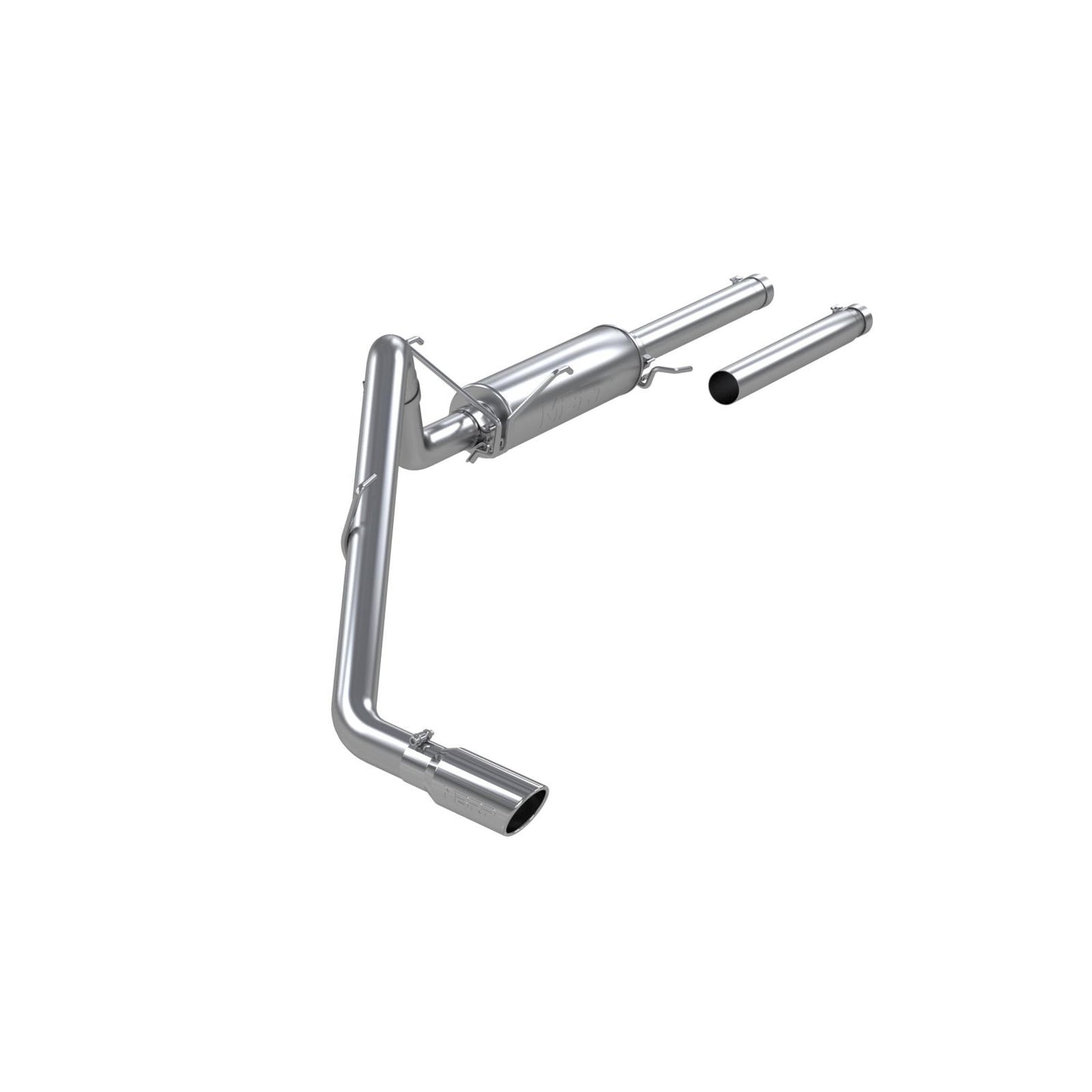 MBRP | Cat Back Exhaust System Single Side 4 Inch Tip Aluminized Steel For 04-05 Dodge Ram Hemi 1500 4.7L and 5.7L Standard Cab/Crew Cab/Short Bed  | S5104AL